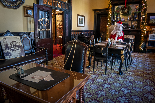 Santa in the Writing and Reading Room—Tampa Bay Hotel